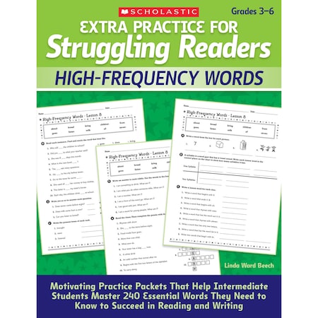 Scholastic Extra Practice for Struggling Readers - High-Frequency Words 9780545124102